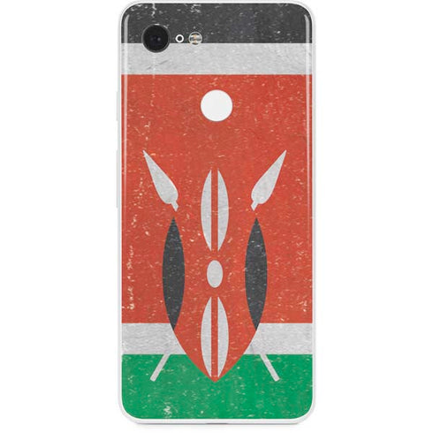 Kenya Flag Distressed Google Pixel 3 Skin